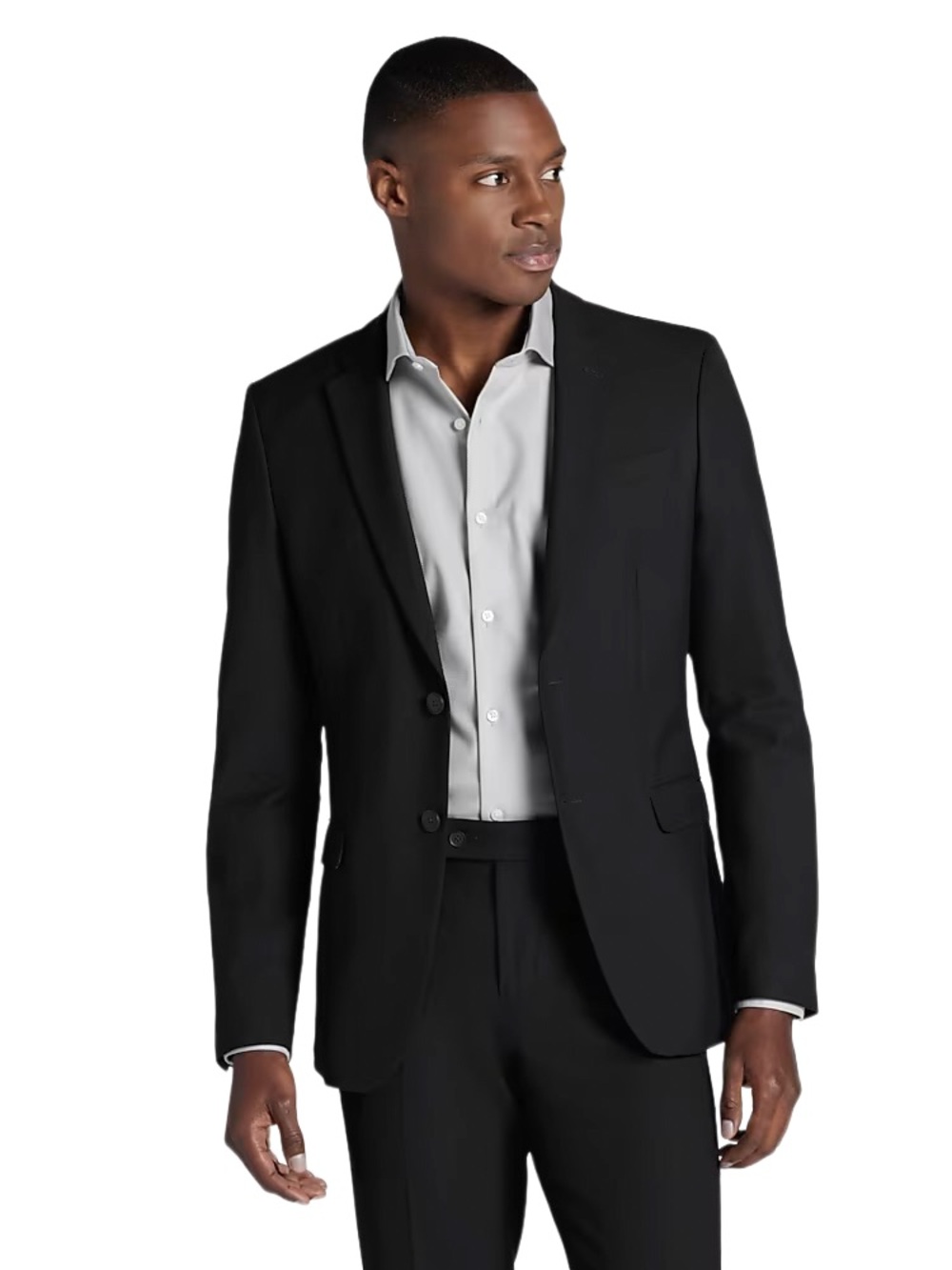 New Egara 38R Black Skinny Stretch Blazer Jacket $195 MSRP